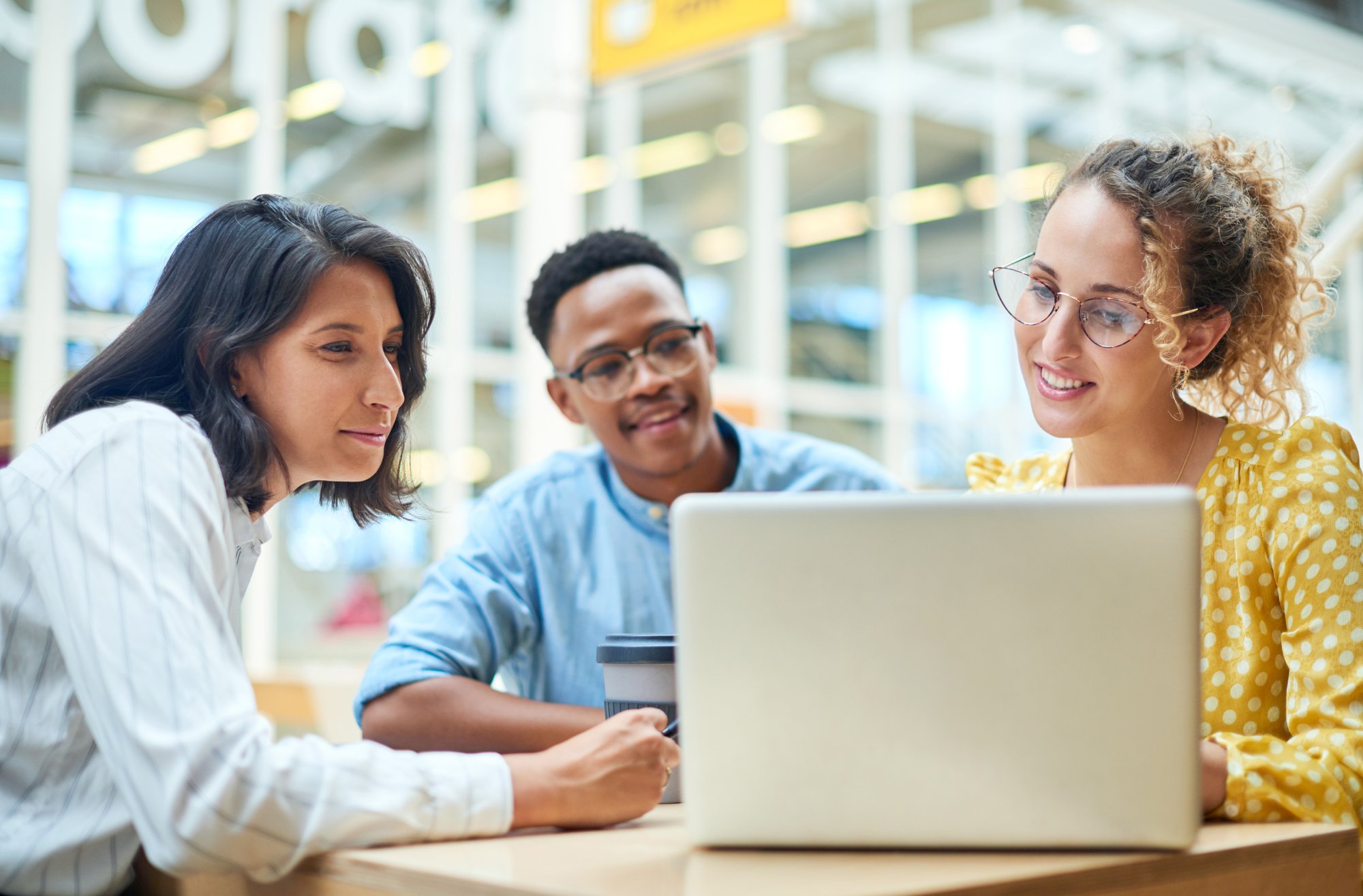 Team collaborating easily