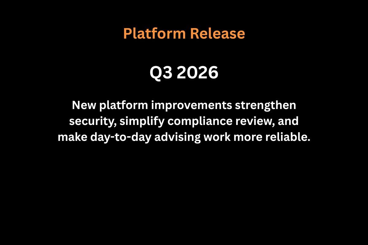 Q3 2026 Platform Release
