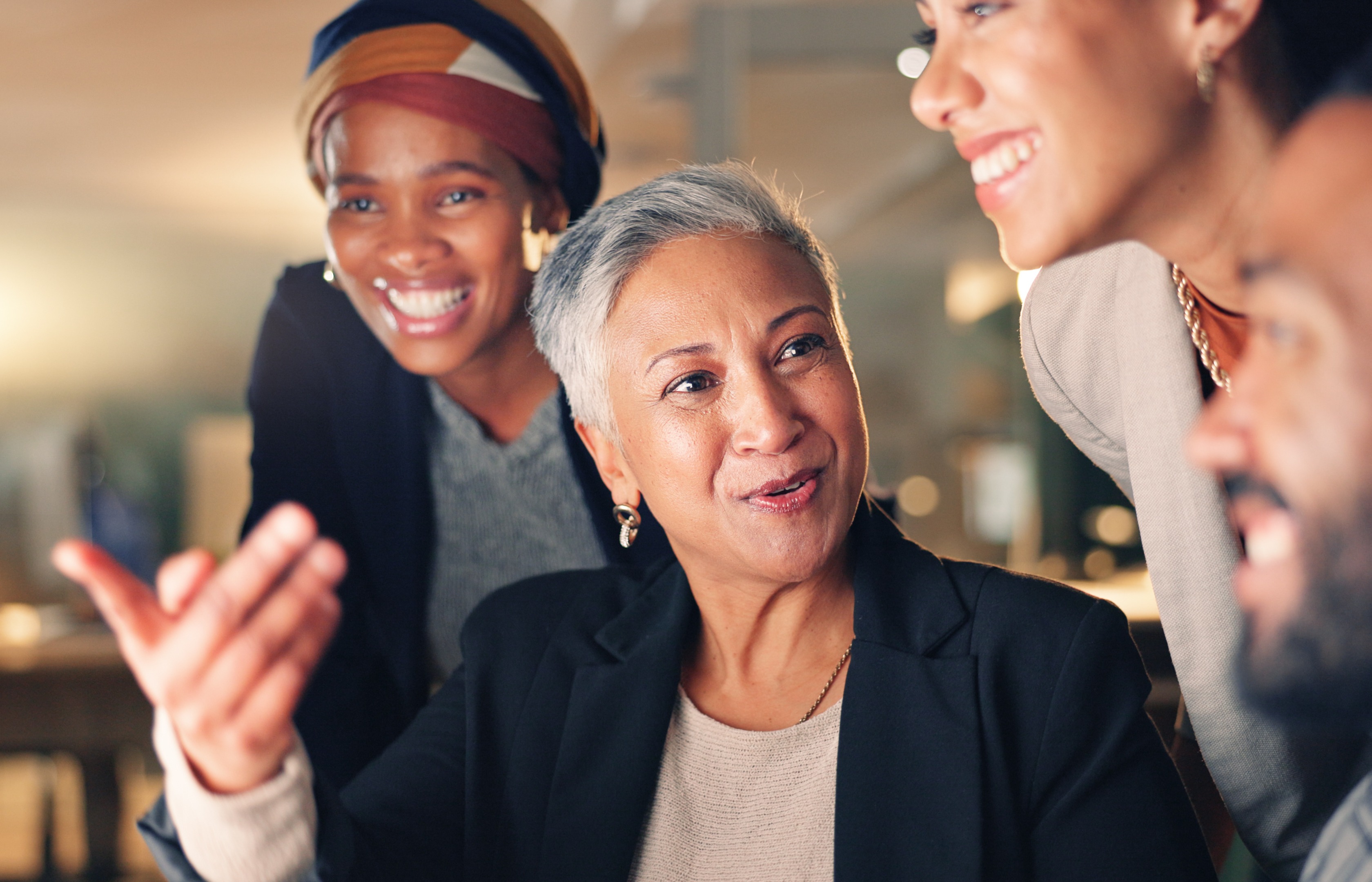 Collaboration-conversation-planning-working-project-management-group-with-communication
