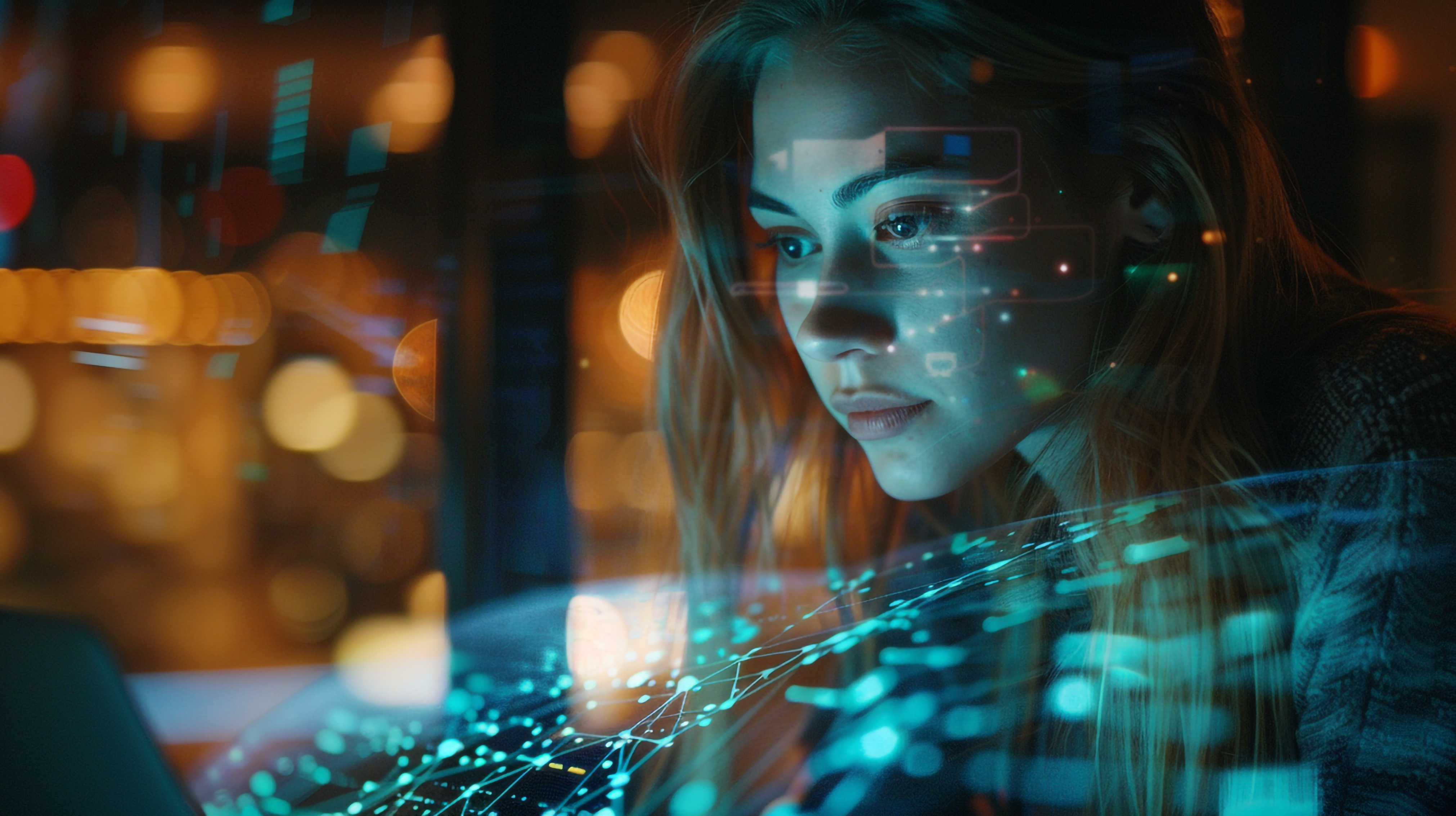 Women looking at computer screen
